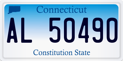 CT license plate AL50490
