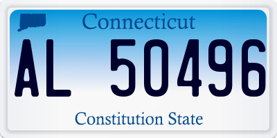 CT license plate AL50496