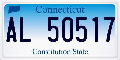 CT license plate AL50517