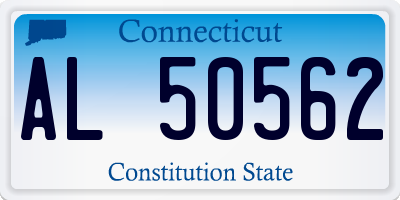 CT license plate AL50562