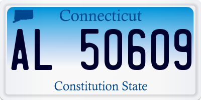 CT license plate AL50609