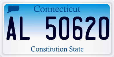 CT license plate AL50620