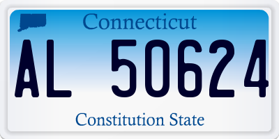 CT license plate AL50624