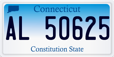 CT license plate AL50625