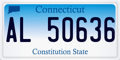 CT license plate AL50636