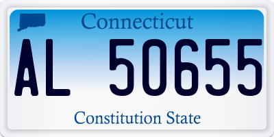 CT license plate AL50655