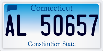 CT license plate AL50657