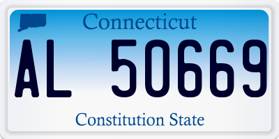 CT license plate AL50669