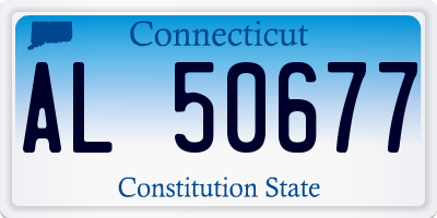 CT license plate AL50677