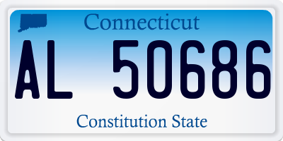 CT license plate AL50686