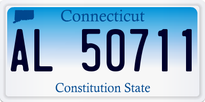 CT license plate AL50711