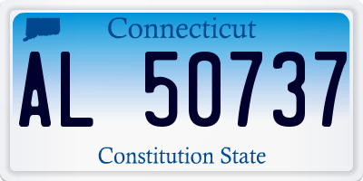CT license plate AL50737