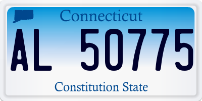 CT license plate AL50775