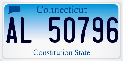 CT license plate AL50796