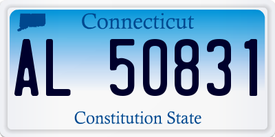 CT license plate AL50831