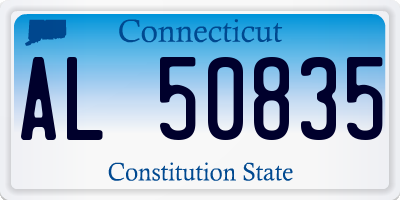 CT license plate AL50835