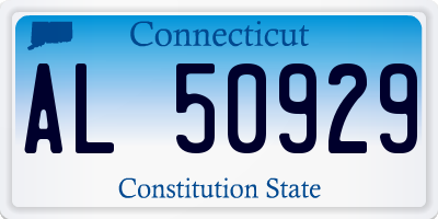 CT license plate AL50929