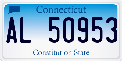 CT license plate AL50953