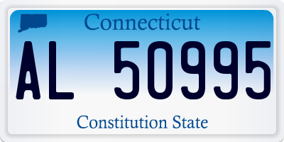 CT license plate AL50995