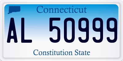 CT license plate AL50999