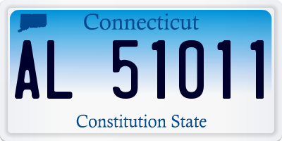 CT license plate AL51011