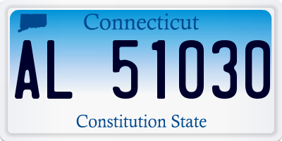 CT license plate AL51030