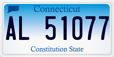 CT license plate AL51077