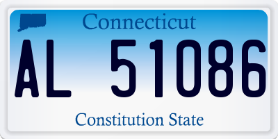 CT license plate AL51086