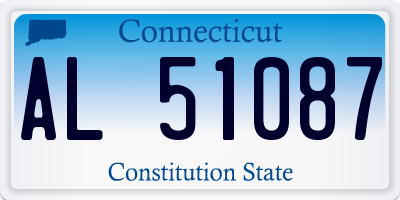 CT license plate AL51087