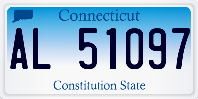 CT license plate AL51097