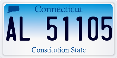 CT license plate AL51105