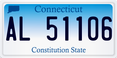 CT license plate AL51106