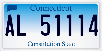 CT license plate AL51114