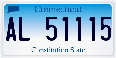 CT license plate AL51115