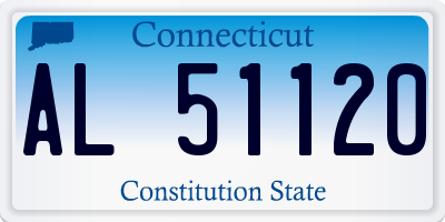 CT license plate AL51120