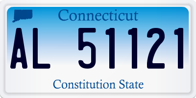 CT license plate AL51121