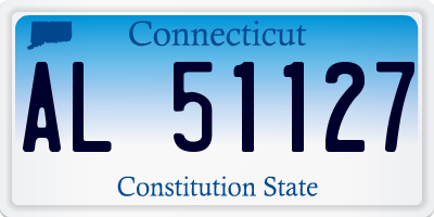 CT license plate AL51127