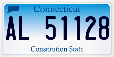 CT license plate AL51128