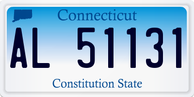 CT license plate AL51131