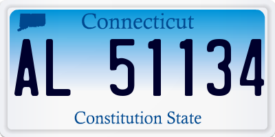 CT license plate AL51134