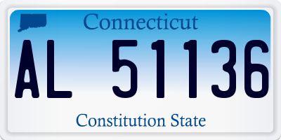 CT license plate AL51136