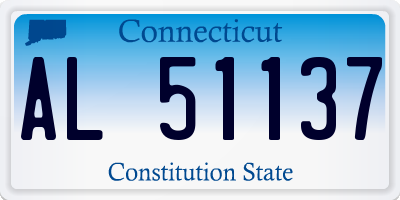 CT license plate AL51137