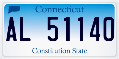 CT license plate AL51140