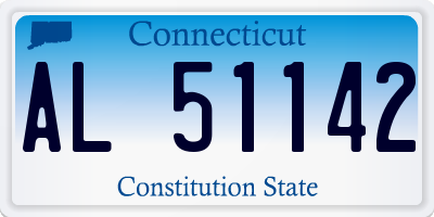 CT license plate AL51142