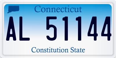 CT license plate AL51144