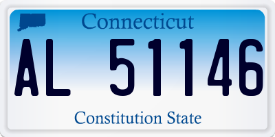 CT license plate AL51146