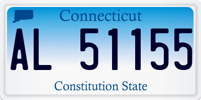 CT license plate AL51155