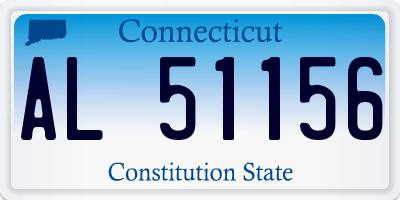 CT license plate AL51156