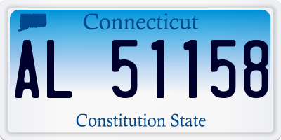 CT license plate AL51158