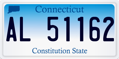 CT license plate AL51162